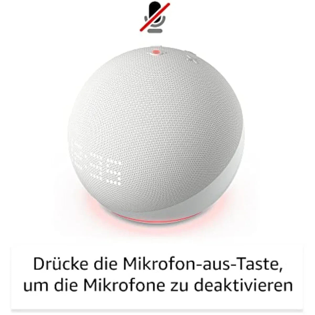 Amazon Echo Dot 5 (2022) mit Uhr Alexa Smart Speaker WLAN Bluetooth