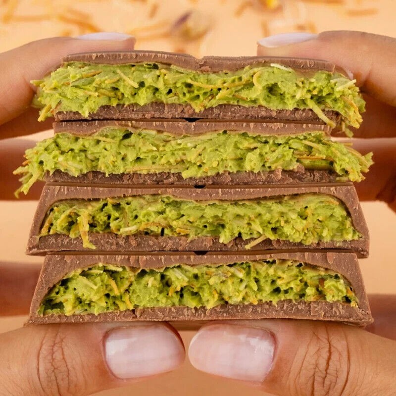 Dubai Style Schokolade mit Pistazien und Kadayif – Orientalischer Genuss aus 1001 Nacht | 100g Tafel - Madame Chéri