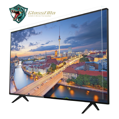 GlassZilla TV Bildschirmschutz 32–85 Zoll – Acryl Displayschutzplatte für Fernseher | Kratzfest, Bruchsicher & UV-beständig