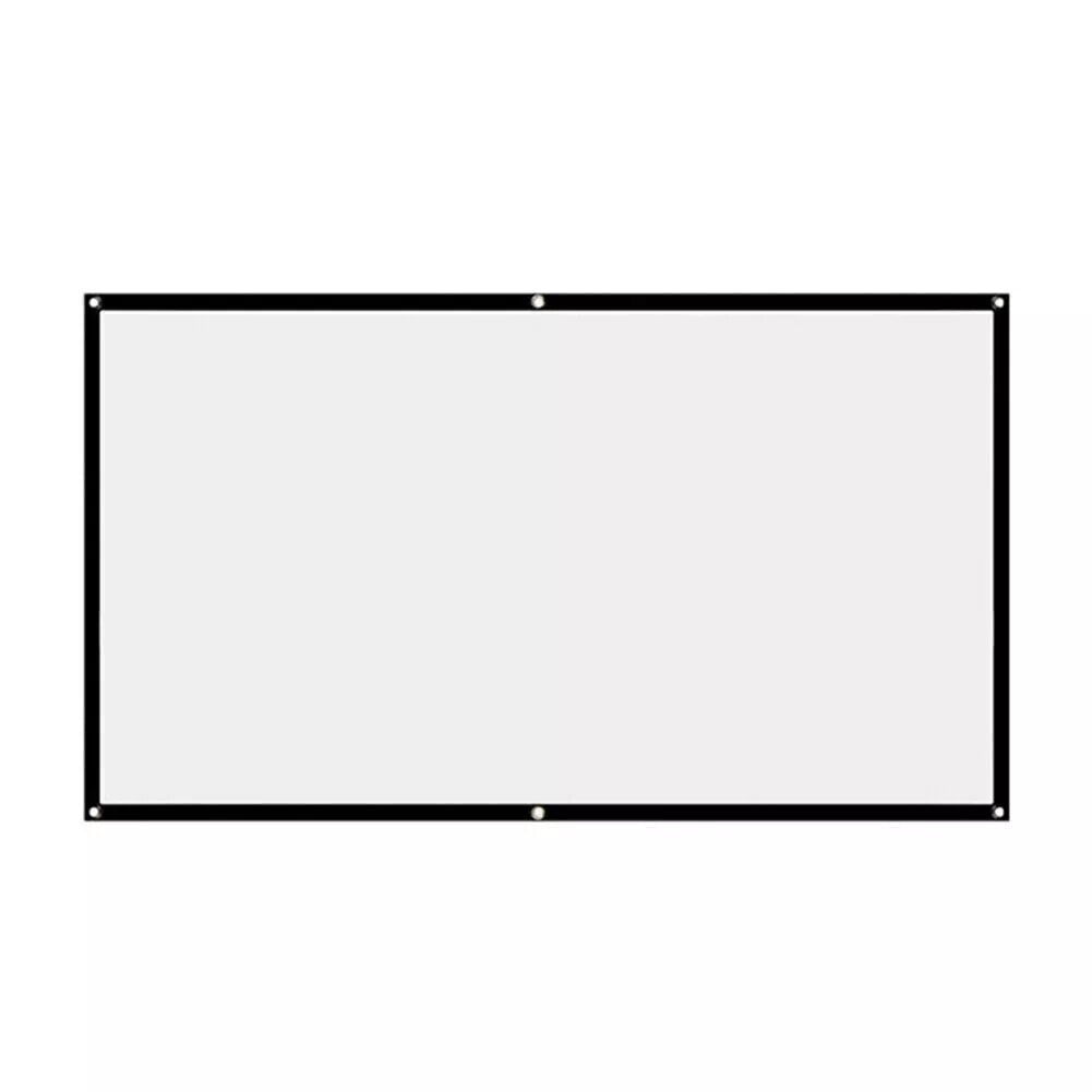100 Zoll Beamer Leinwand 16:9 – Faltbare HD Projektorleinwand mit Haken, Tragbare Heimkino Leinwand für Innen & Außen