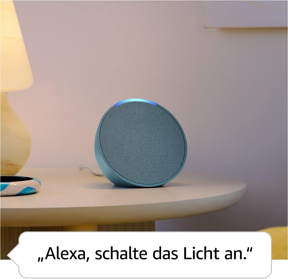 Echo Pop | Kompakter Alexa Bluetooth Lautsprecher mit vollem Klang