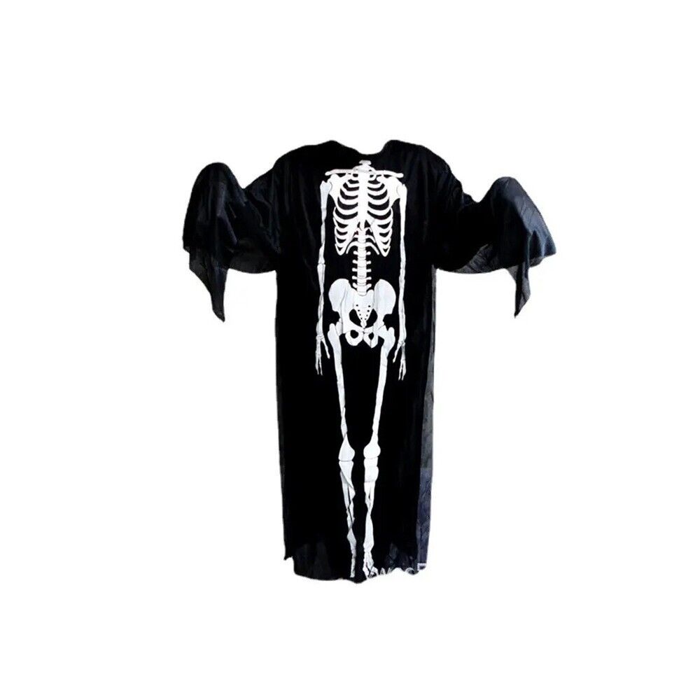 Skelett Kostüm Damen & Kinder Halloween Jumpsuit Cosplay Karneval Verkleidung