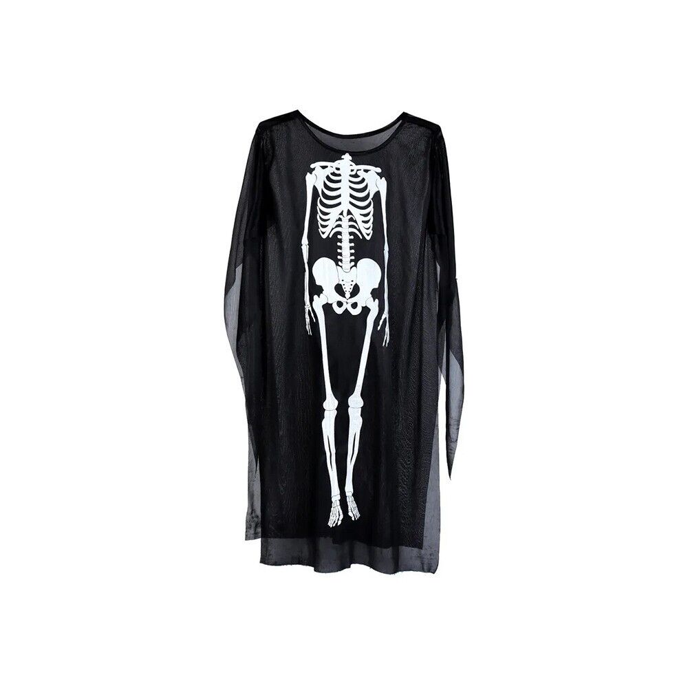 Skelett Kostüm Damen & Kinder Halloween Jumpsuit Cosplay Karneval Verkleidung