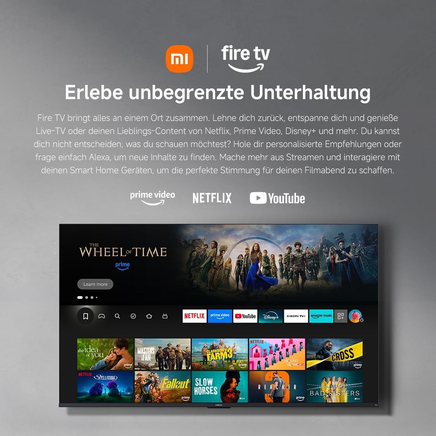 Xiaomi F 65 Zoll 4K UHD Smart TV Fire TV Alexa HDR10 120Hz Triple Tuner 📺