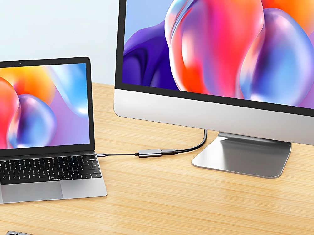 USB C auf HDMI Adapter 4K 60Hz 18cm Kabel USB 3.1 Laptop Monitor