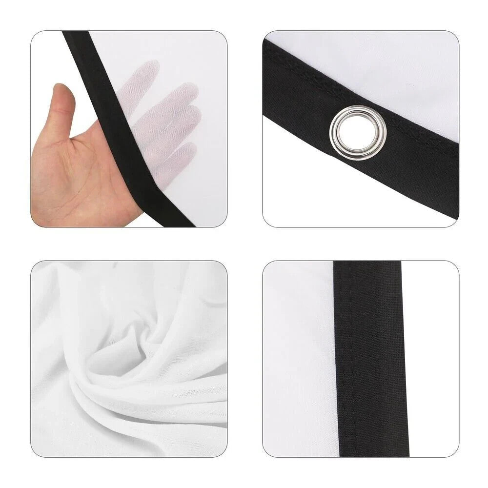 Beamer Leinwand 100 120 150 Zoll 16:9 HD Projektorleinwand Faltbar