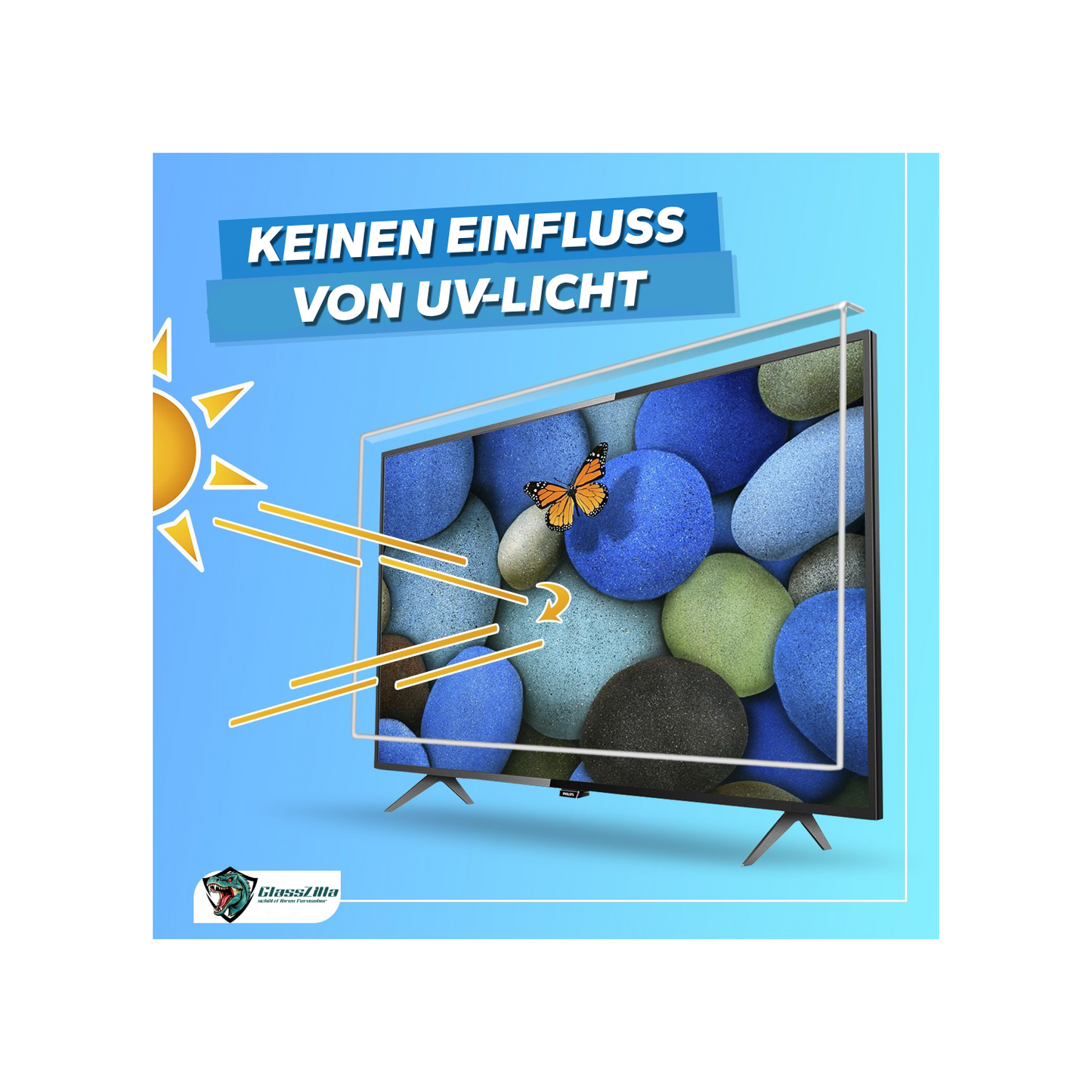 GlassZilla 83 Zoll Fernseher Schutz/TV Bildschirmschutz /Displayschutz 3mm Acryl