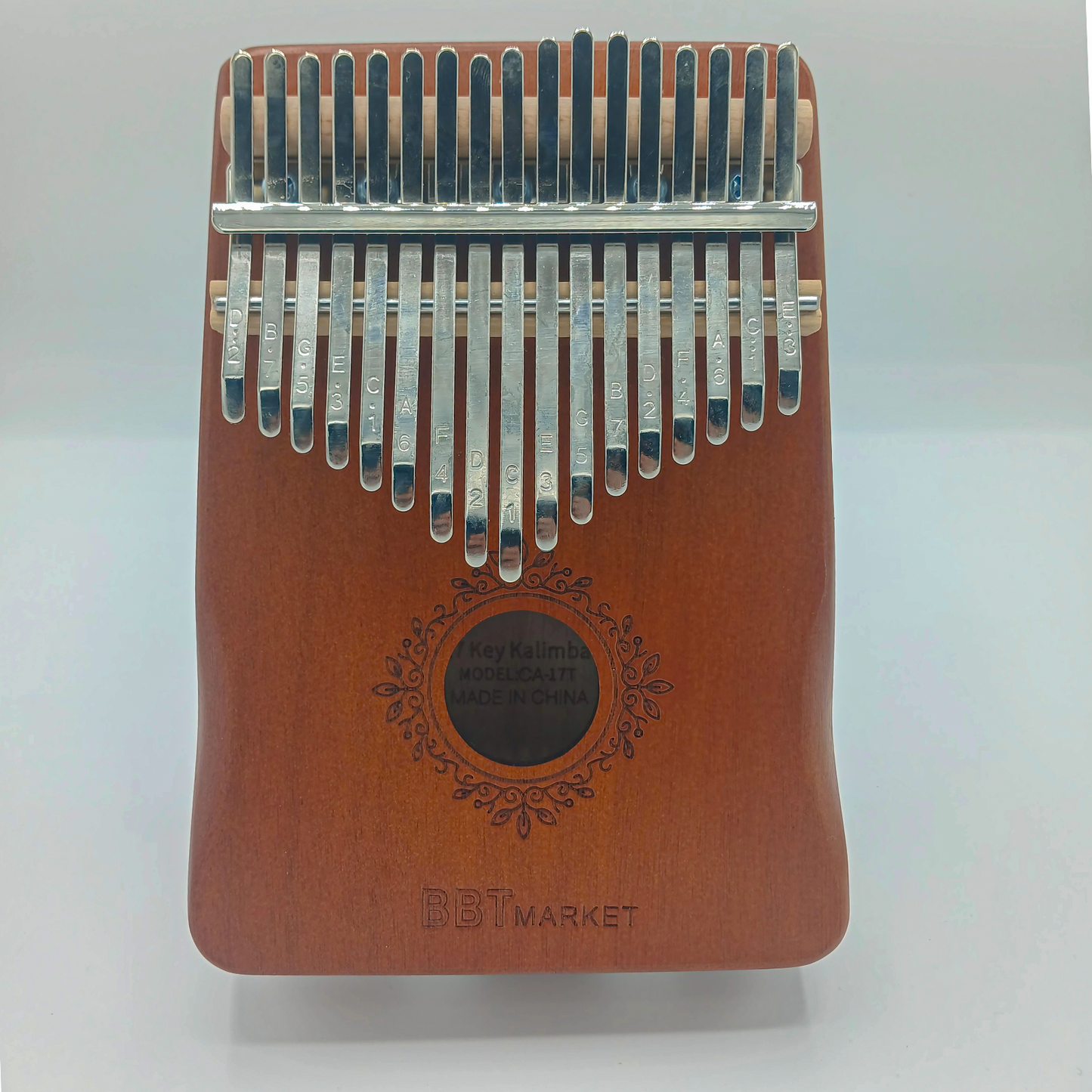 Kalimba 17 Tasten Daumenklavier Fingerpiano aus Holz mit Tragetasche & Notenheft