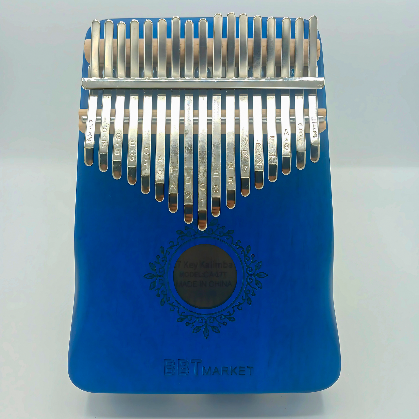 Kalimba 17 Tasten Blau Daumenklavier Fingerpiano Holz Musikinstrument 🎶🎶🎶
