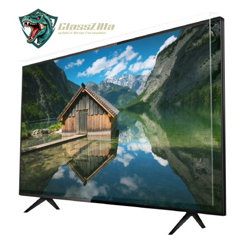GlassZilla TV Bildschirmschutz 32–85 Zoll – Acryl Displayschutzplatte für Fernseher | Kratzfest, Bruchsicher & UV-beständig