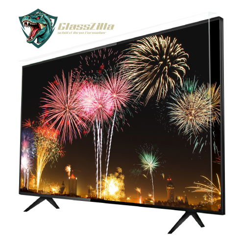 GlassZilla TV Bildschirmschutz 32–85 Zoll – Acryl Displayschutzplatte für Fernseher | Kratzfest, Bruchsicher & UV-beständig