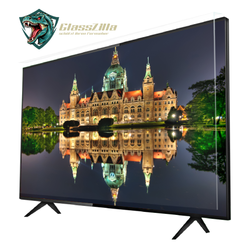 GlassZilla TV Bildschirmschutz 32–85 Zoll – Acryl Displayschutzplatte für Fernseher | Kratzfest, Bruchsicher & UV-beständig