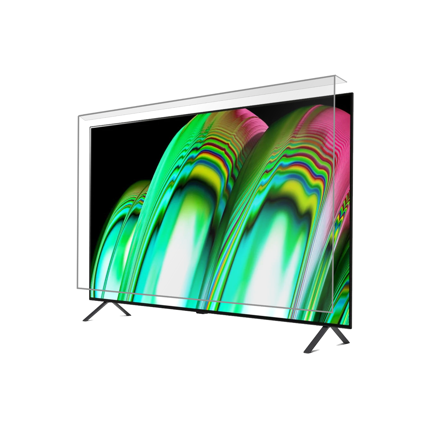 GlassZilla TV Bildschirmschutz 32–85 Zoll – Acryl Displayschutzplatte für Fernseher | Kratzfest, Bruchsicher & UV-beständig