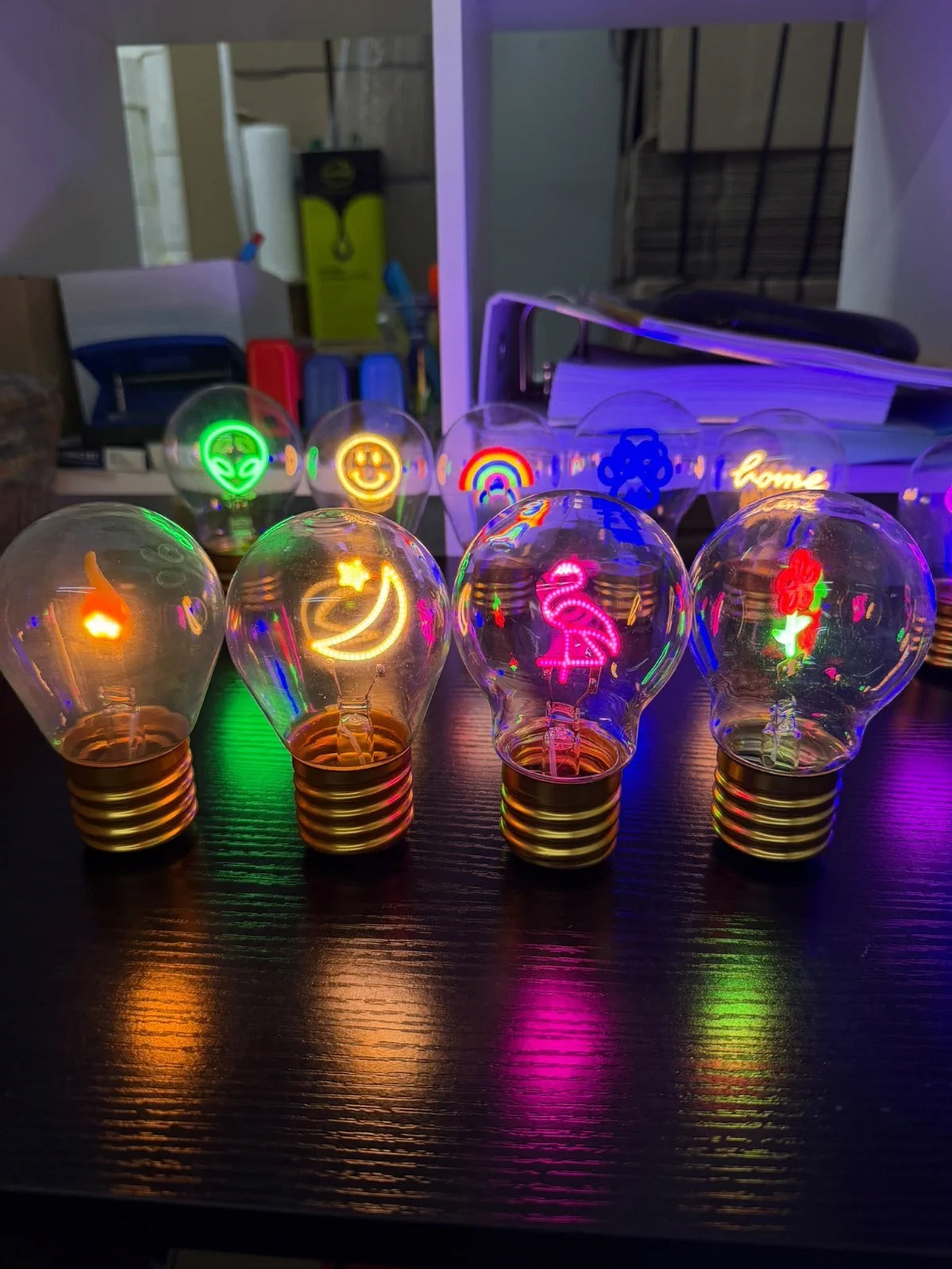 Dekoleuchte Glühbirne Akku USB-C Nachtlicht Geschenk Deko Tischlampe