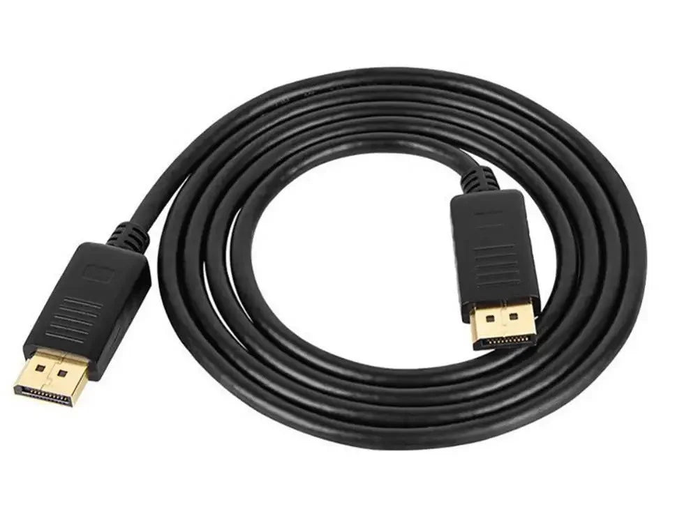 DisplayPort Kabel DP 1.4 1,5 m 8K 30Hz 4K 120Hz Audio Video Goldstecker