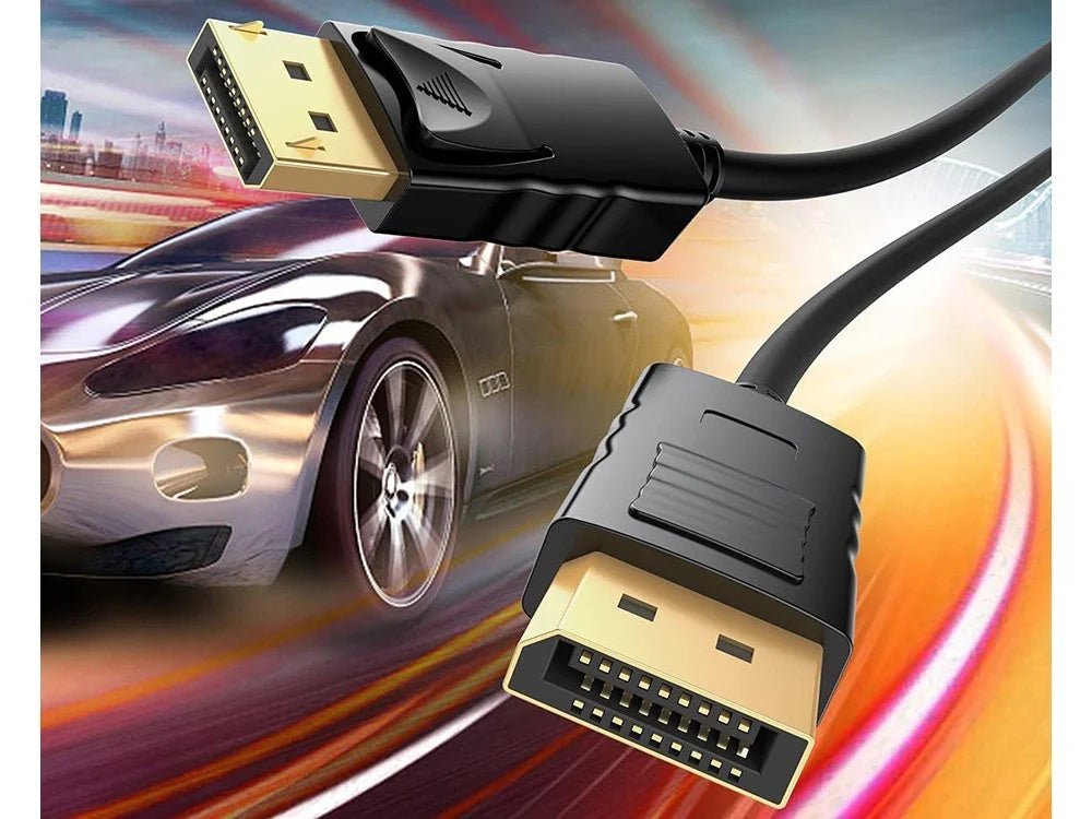 DisplayPort Kabel DP 1.4 1,5 m 8K 30Hz 4K 120Hz Audio Video Goldstecker