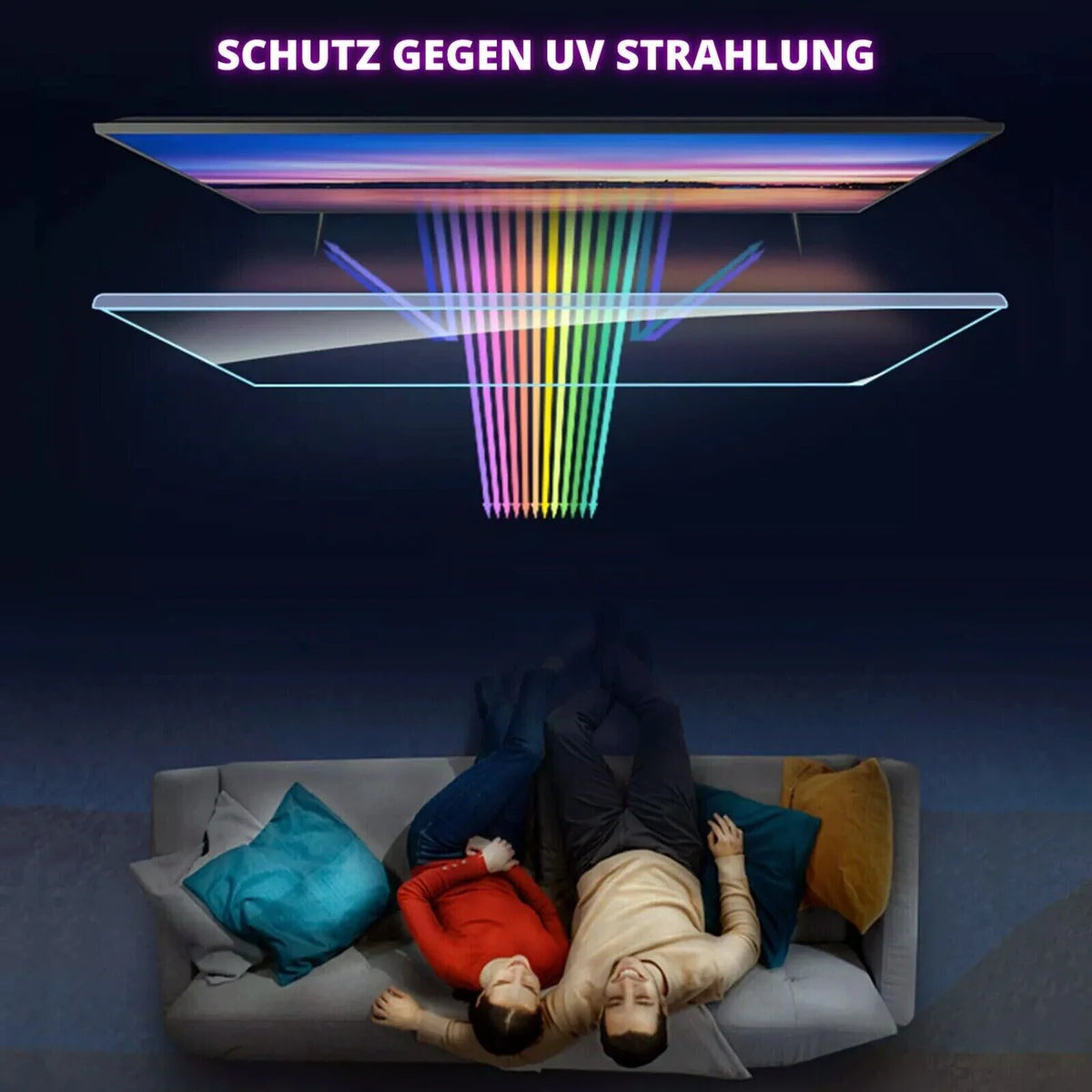 50 Zoll Fernseher Schutz / TV Bildschirmschutz / Displayschutz / TVs