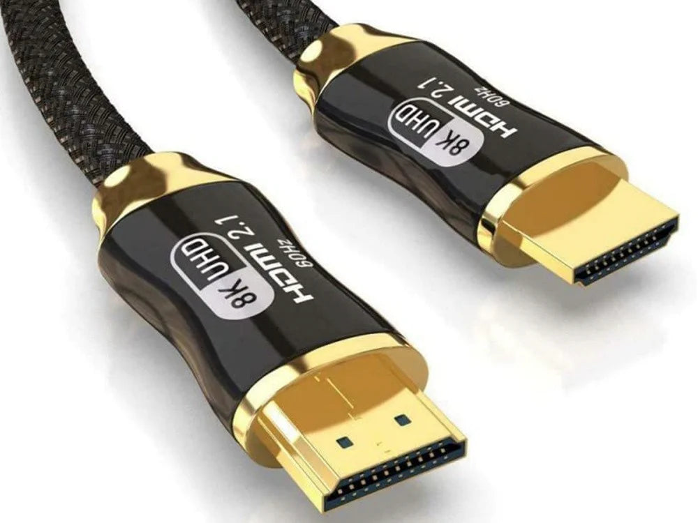HDMI 2.1 Kabel 3 m – Ultra High Speed 48 Gbit/s mit 8K 60Hz, 4K 120Hz, HDR und vergoldeten Steckern