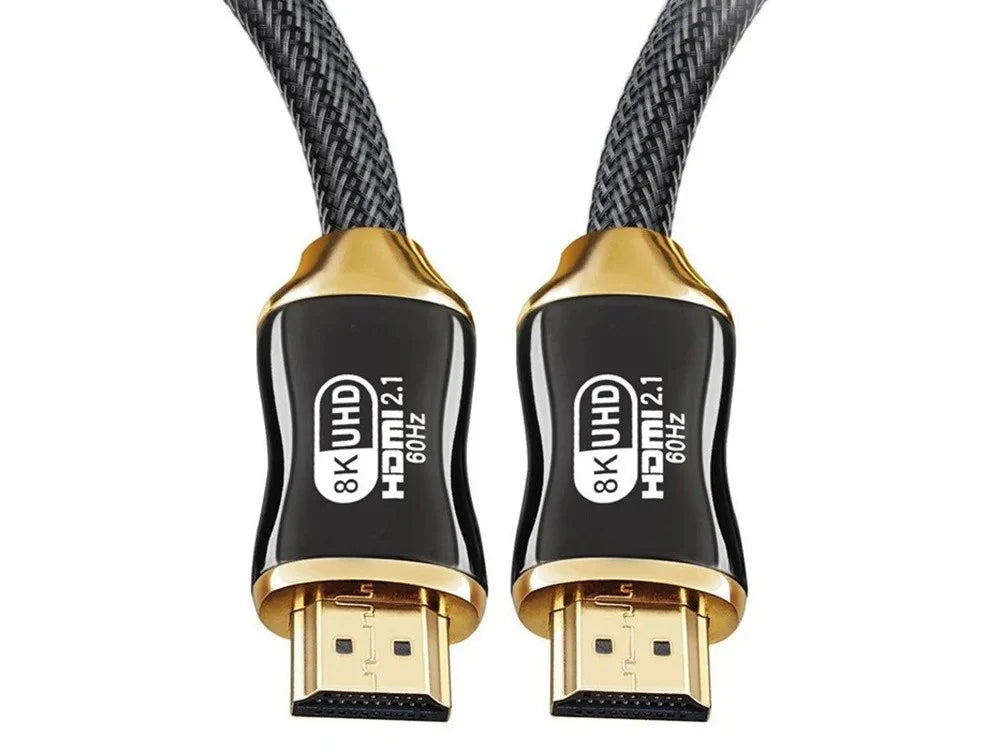 HDMI 2.1 Kabel 3 m – Ultra High Speed 48 Gbit/s mit 8K 60Hz, 4K 120Hz, HDR und vergoldeten Steckern