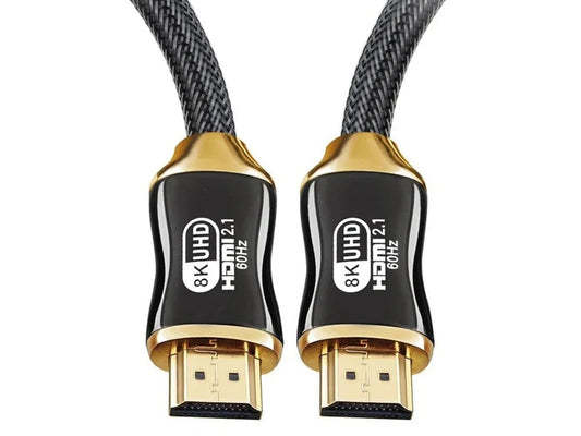 HDMI 2.1 Kabel 3 m – Ultra High Speed 48 Gbit/s mit 8K 60Hz, 4K 120Hz, HDR und vergoldeten Steckern