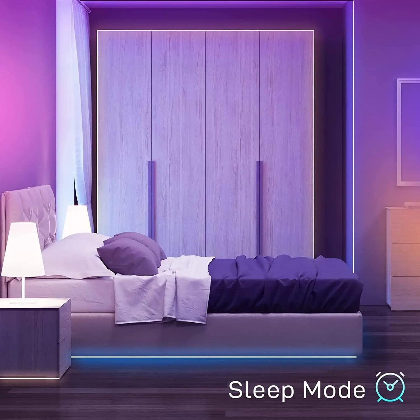 LED Strip 40m RGB – Bluetooth LED Streifen mit App & Fernbedienung, Musik Sync, 16 Mio. Farben, Timer