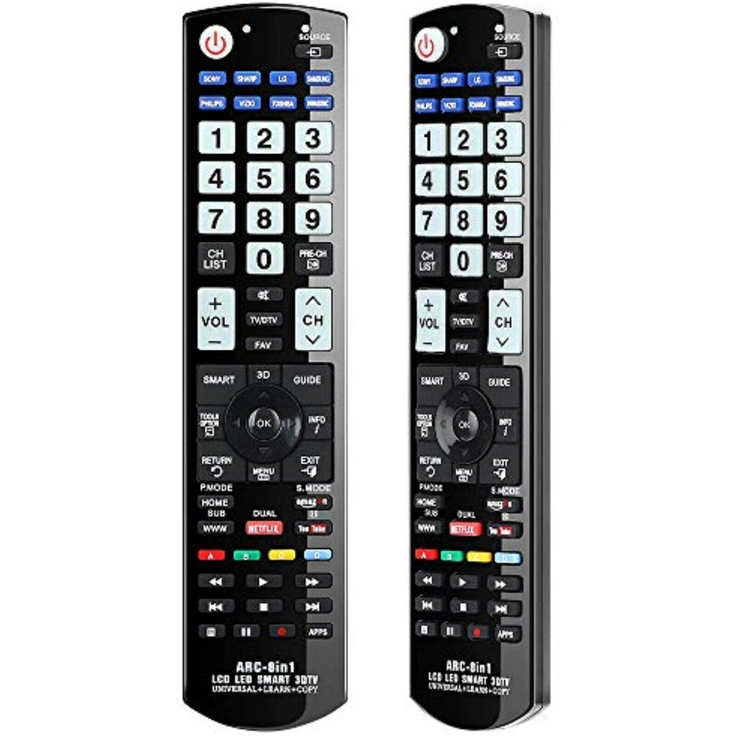 Universal TV Fernbedienung für Samsung LG Sony Panasonic Philips HDTV LCD LED Smart TV