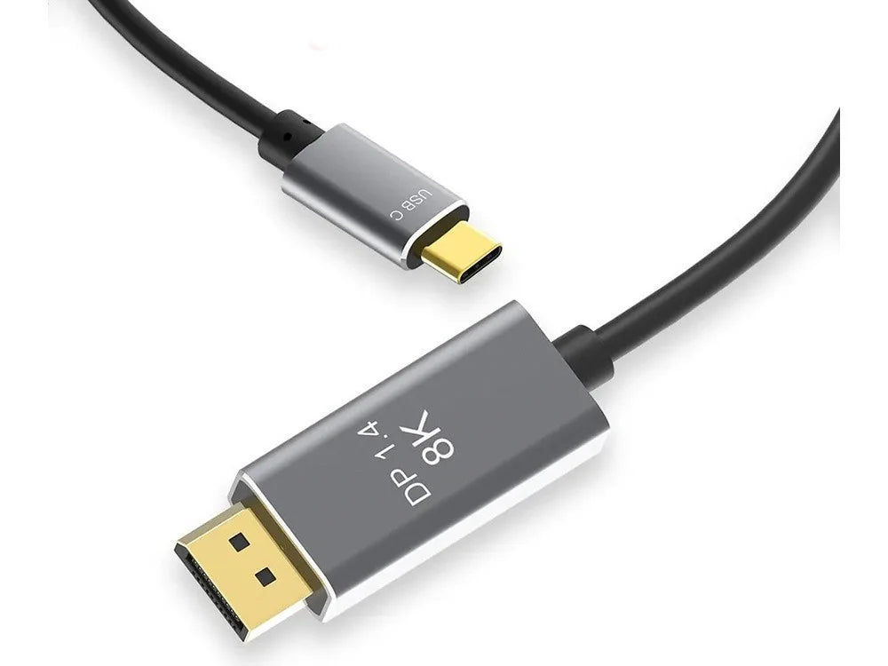 USB-C auf DisplayPort Kabel DP 1.4 8K 60Hz 4K 120Hz 1,8 m Monitor Adapter