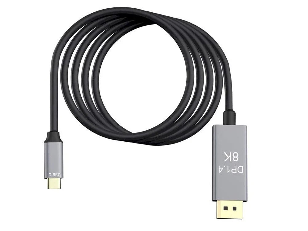 USB-C auf DisplayPort Kabel DP 1.4 8K 60Hz 4K 120Hz 1,8 m Monitor Adapter